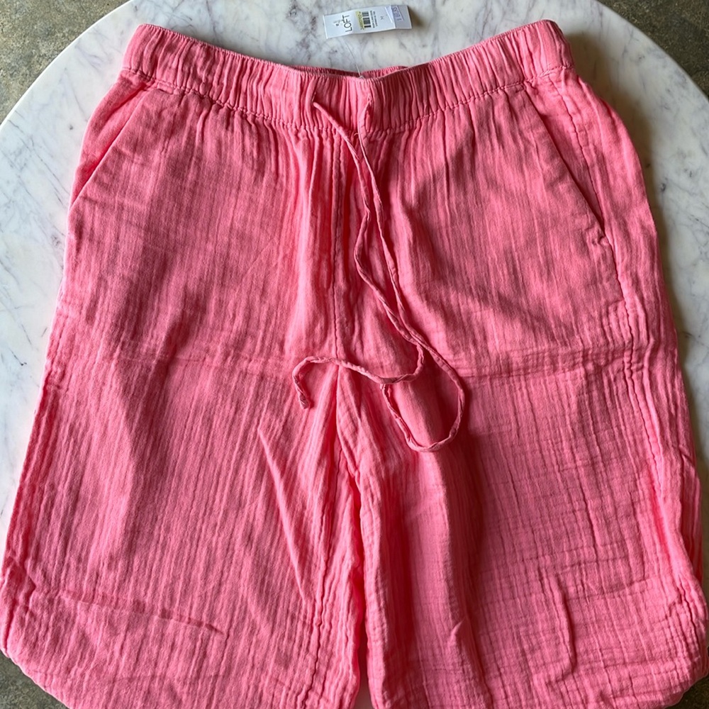 NWT Loft Women’s Pinky Peach Flowy Pants Size Medium